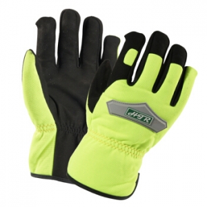 海太尔（HTR） 0393  机械手套系列 荧光绿黑轻型机械手套