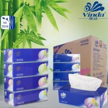 维达 vinda 盒装面巾纸三层 V2055 100抽/盒  4盒/提 10提/箱