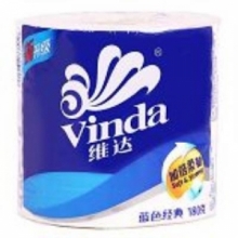 维达 vinda 蓝色经典卷筒卫生纸 V4069 四层 140g/卷  10卷/提 6提/箱
