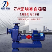 拓鼎泵业 100ZW100-30(22-2)  卧式离心自吸排污泵 100ZW自吸排污泵