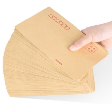 国产 中式牛皮纸信封 ZL 6号 230*120mm 80g  100个/包