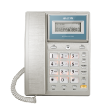 步步高 BBK 电话机 HCD007(6101)TSDL  (银色) 带分机口
