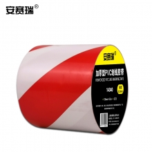安赛瑞 14340 加厚型地板划线胶带（红/白）100mm×22m 警示胶带 PVC地面标线胶带