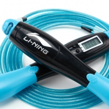 李宁 LI-NING 计数跳绳 中考专用学生 儿童成人健身运动健身器材套装计数跳绳 780蓝色款