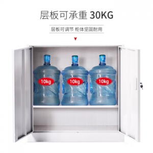 中伟文件柜铁皮柜办公柜钢制资料储物档案凭证上下铁门中二斗柜