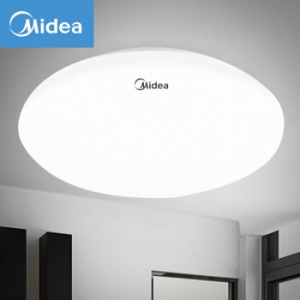 美的（Midea）LED吸顶灯免拆卧室儿童房过道走廊阳台现代简约灯具圆形全白10W