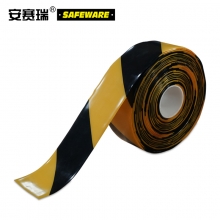 安赛瑞 重载型划线胶带（黄/黑）耐磨标线胶带 PVC警示胶带 10cm×30m