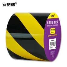 安赛瑞  15641  耐磨型划线胶带（黄/黑）黄黑条纹警示胶带 耐磨胶带 10cm×22m