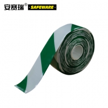 安赛瑞 重载型划线胶带（绿/白）条纹款重型地面标记胶带 重载胶带 5cm×30m