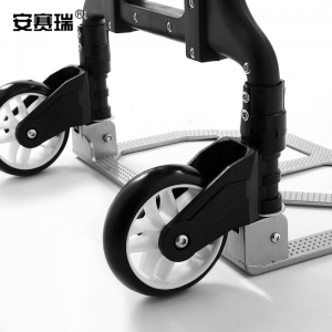 安赛瑞 28380 铝合金小推车 手拉车便携式搬运车拉货车 拉杆手推车小拖车 不能爬楼 承重约80kg