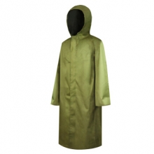 谋福 CNMF 80182 连体式加厚帆布雨衣大褂 男女通用款 连体军绿色 均码（单位：件）