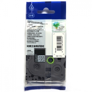 兄弟（brother） TZe-315 兄弟TZe-315 6mm黑底白字标签色带