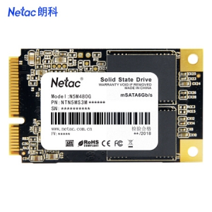 朗科（Netac）480GB SSD固态硬盘 mSATA接口 N5M/纤薄小巧 动力强劲