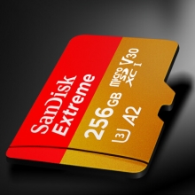 闪迪（SanDisk）256GB TF（MicroSD）存储卡 U3 V30 C10 4K A2 至尊极速移动版内存卡 读速160MB/s