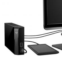 希捷(Seagate) 桌面移动硬盘 10TB USB Hub扩展坞 3.5英寸 大容量存储 STEL10000400