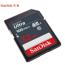 闪迪（SanDisk）32GB SD存储卡 C10 至尊高速版数码相机内存卡 读速100MB/s 耐冷耐热 防水抗冲击