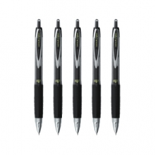 日本三菱（Uni）0.5按动中性笔学生考试办公黑色签字笔UMN-207(替芯UMR-85)5支装