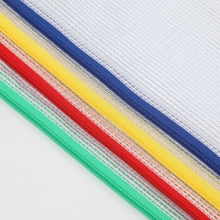 齐心 Comix 网格拉链袋 A1154 A4 （红色、黄色、蓝色、绿色） 10个/包 （颜色随机/新来包装交替发货）