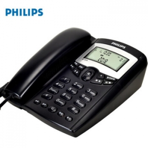 飞利浦（PHILIPS）TD-2816 双接口电话机 深蓝色