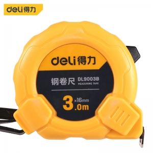 得力(deli) 3米钢卷尺盒尺伸缩尺米尺公制3m*16mm DL9003B
