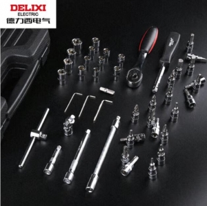 德力西电气（DELIXI ELECTRIC）46件套6.3mm棘轮扳手