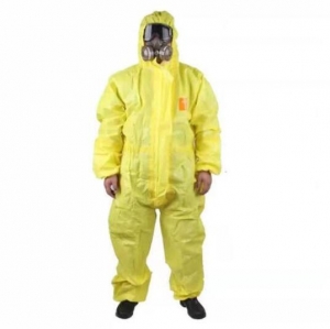 安思尔 Microchem3000连体带帽防护服防护服防尘服 YE30-111 黄色