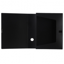 晨光（M&G） ADM94818A 4寸档案盒文件收纳整理 耐用牢固粘扣 A4文件盒资料盒 背宽75mm 黑色 单个装