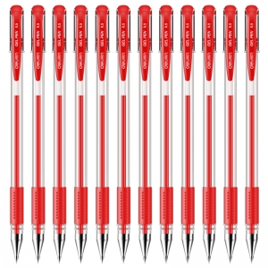 得力（deli） 34567【整盒】 0.5mm办公中性笔 水笔签字笔 12支/盒红色