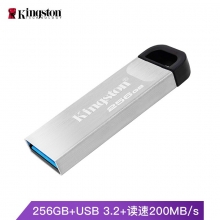 金士顿（Kingston） DTKN/256GB USB 3.2 Gen 1 U盘 金属外壳 读速200MB/s
