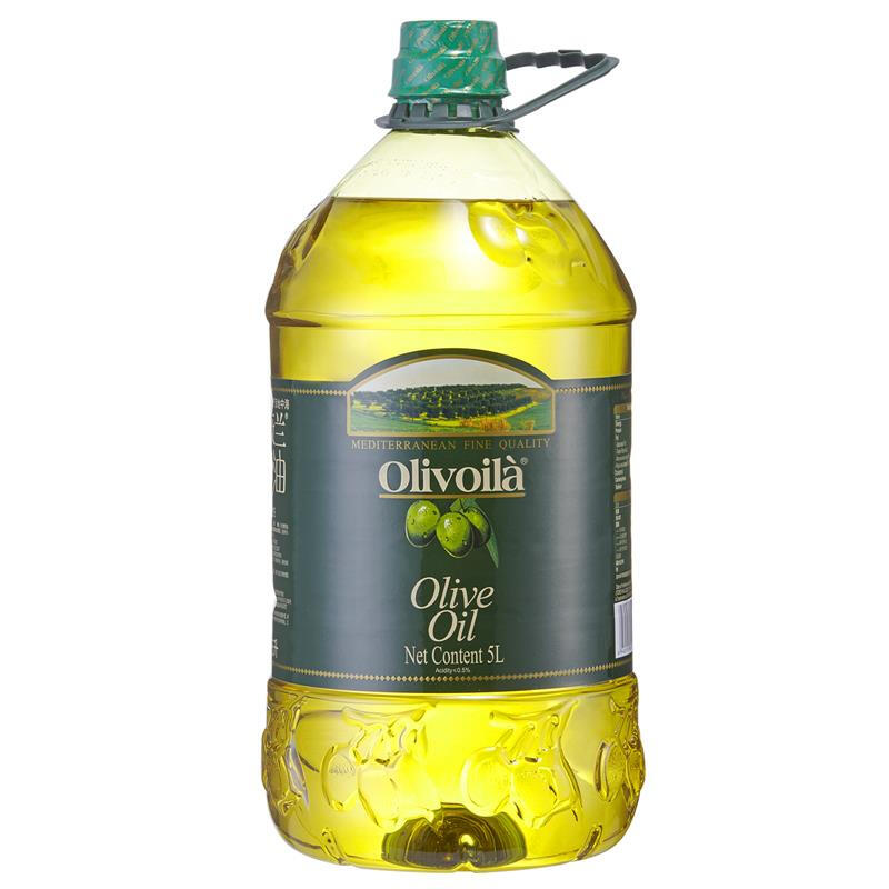 欧丽薇兰 Olivoilà 食用油 压榨纯正橄榄油5L